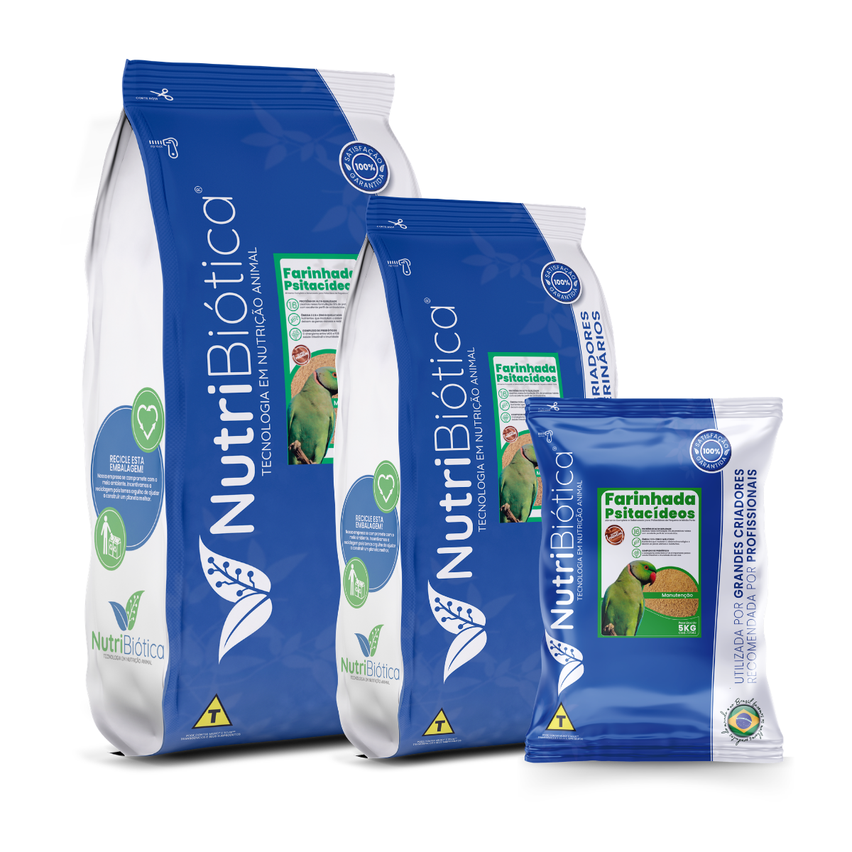 CRIADORES - FARINHADA PSITACÍDEOS MANUTENÇÃO 5KG - 10KG - 15KG