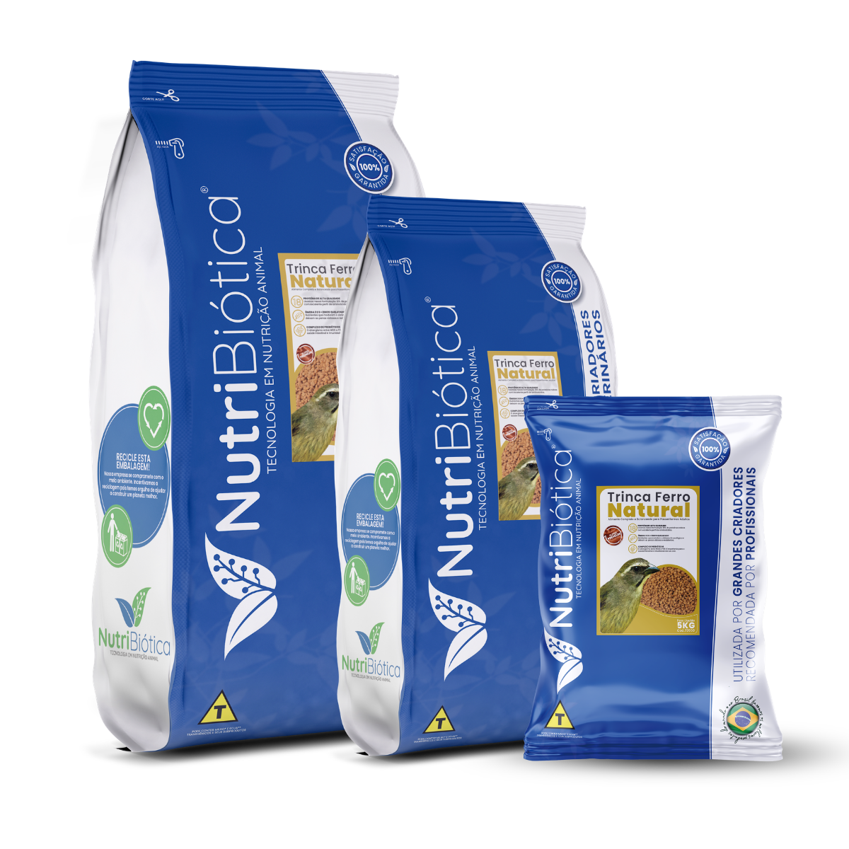 CRIADORES - TRINCA FERRO NATURAL 5KG - 10KG - 15KG