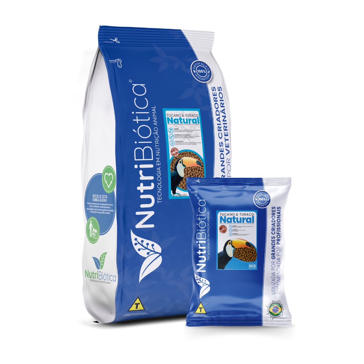 CRIADORES - TUCANO E TURACO NATURAL 3KG - 10KG